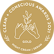 Clean & conscious awards 2021 gold night creme serum
