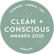 Clean and conscious awards finalist 2023