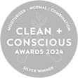 2024 Clean & Conscious Awards moisturiser silver award winner