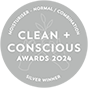 2024 Clean & Conscious Awards moisturiser silver award winner