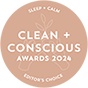 2024 Clean & Conscious Awards sleep & calm editor's choice award winner