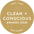 2024 Clean & Conscious Awards sleep & calm gold award winner