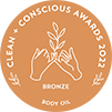 Clean and conscious beauty awards 2022 body oil bronze
