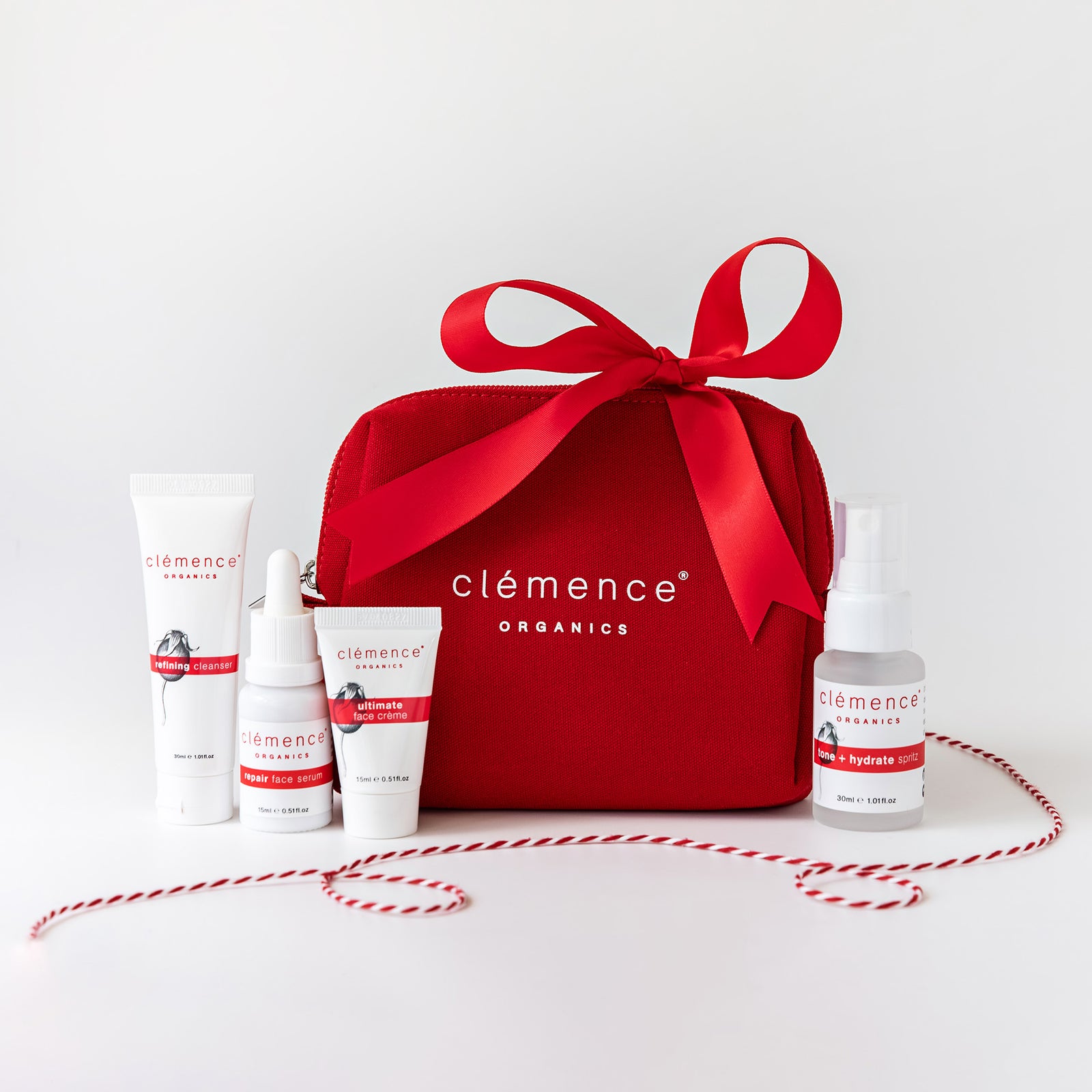 Mini Red Cosmetic Bag