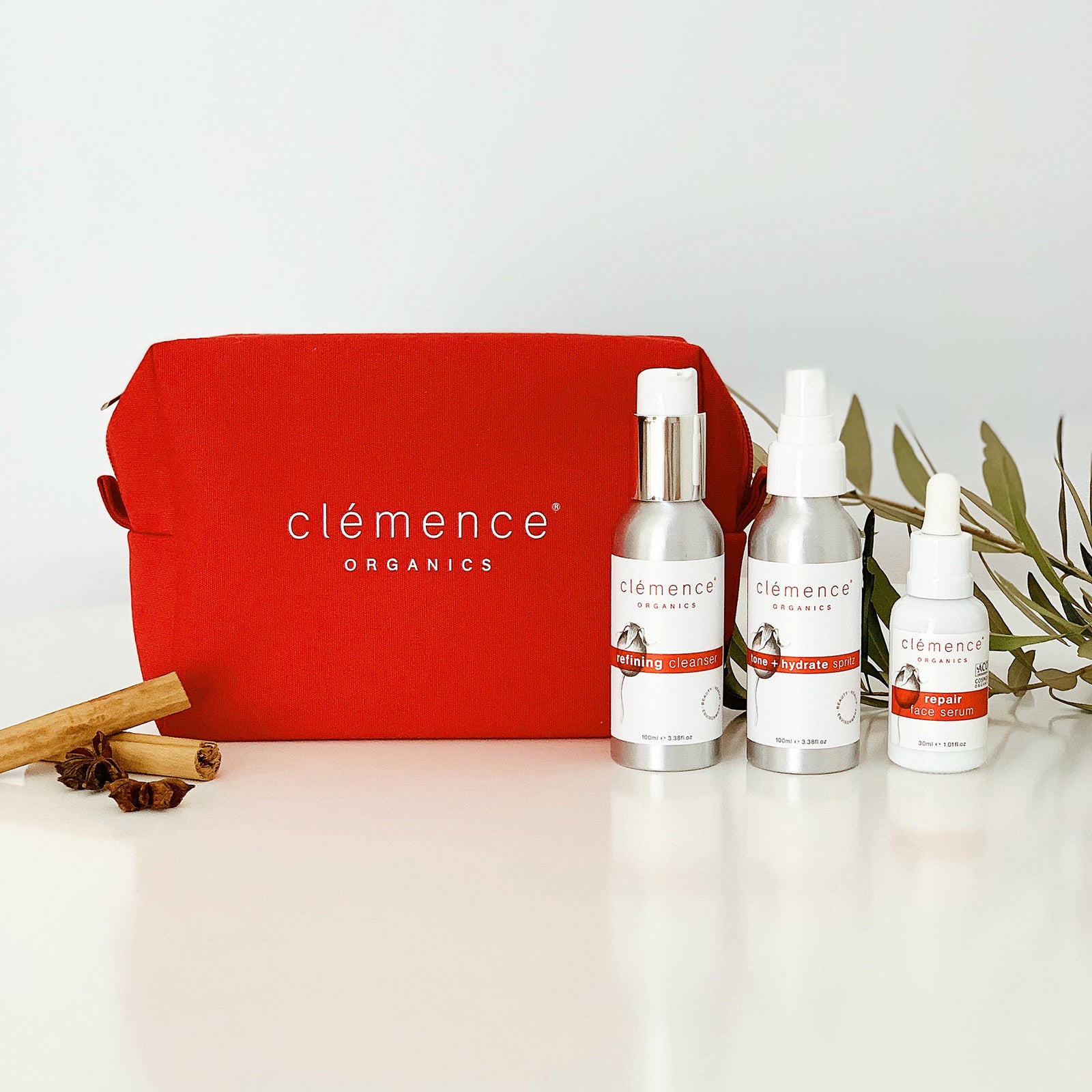 Clémence Red Cosmetic Bag