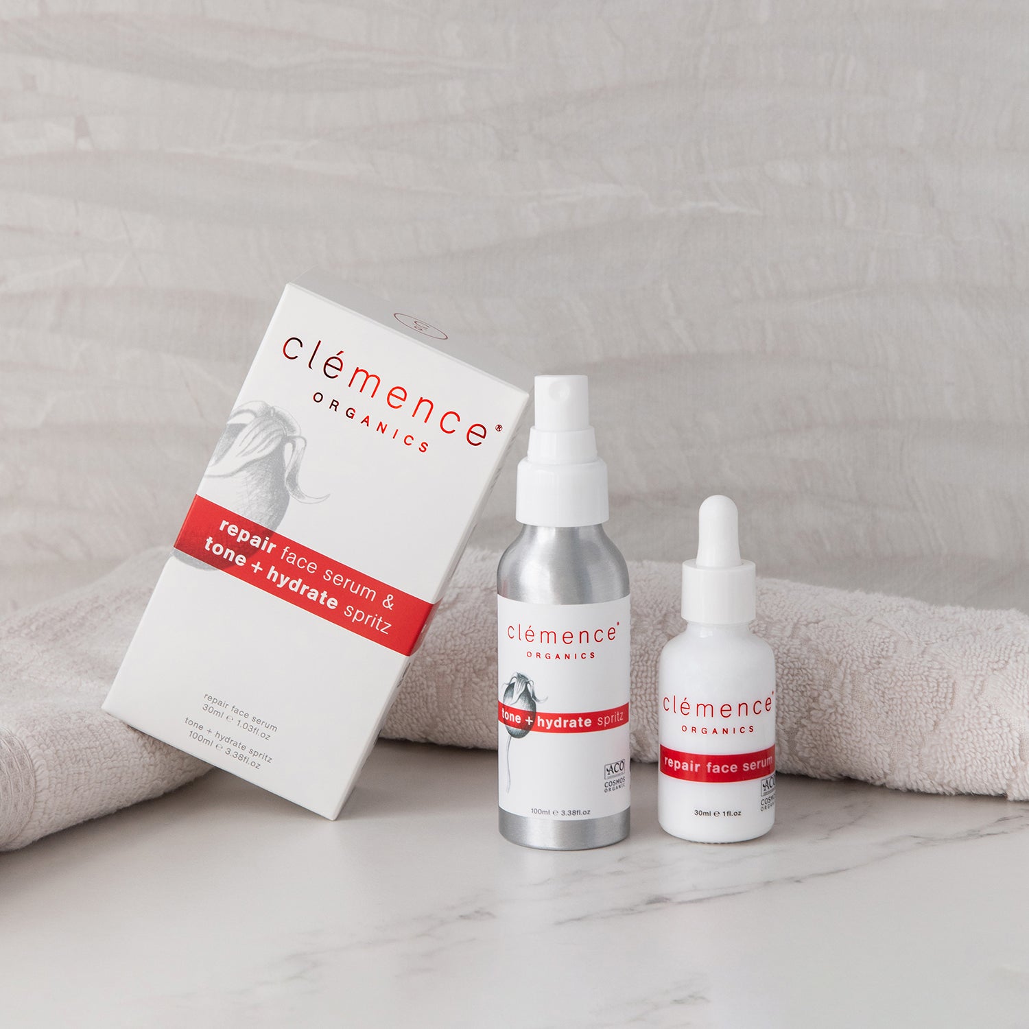 Repair Face Serum & Tone + Hydrate Spritz