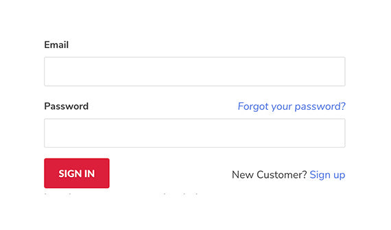 The login page of the Clémence Organics website.